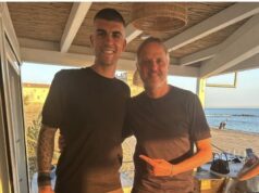 Il fascino discreto di Gianluca Mancini all’Isola del Pescatore