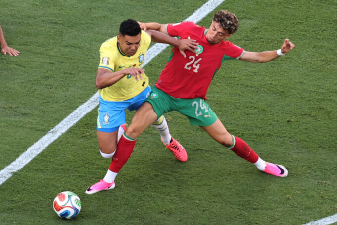 Gruppo C della Coppa del Mondo tra Marocco e Brasile
