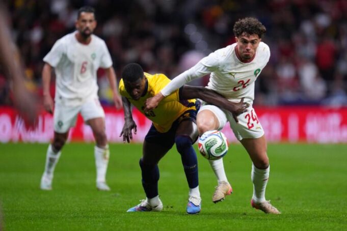 Partita amichevole internazionale di calcio tra Marocco e Ecuador